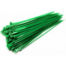 Green Cable Ties Zip Straps 2.5mmx100mm x100 - Green