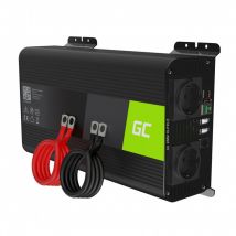 Green Cell - Convertisseur de tension Onduleur PRO 12V à 230V 1000W/2000W Onde sinusoïdale pure