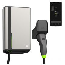 Green Cell - gc HabuDen Wallbox 22kW 32A 5m Type 2 Cable ev Station de Recharge gc Application Bluetooth WiFi Compatible avec Toutes Les Voitures