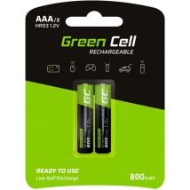 2x Akku aaa HR03 800mAh - Green Cell