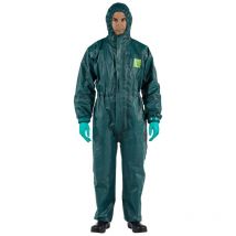 Ansell - 4000 Ultrasonically Welded & Taped - Model 111 Size 2XL Protective Suits - Green