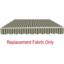 Greenbay 4x3m Garden Awning Replacement Fabric Top Cover Front Valance Multi-Stripe