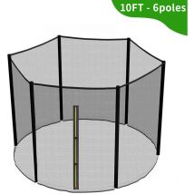 Greenbay - Premium Replacement Safety Enclosure Net Netting for 10FT(305cm) 6 poles trampoline