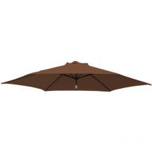 Replacement Fabric Garden Parasol Canopy Cover for 3m 8 Arm Parasol - Coffee - Greenbay