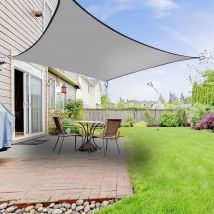 Sun Shade Sail Garden Patio Party Sunscreen Awning Canopy 98% uv Block Square Anthracite 5x5m - Greenbay