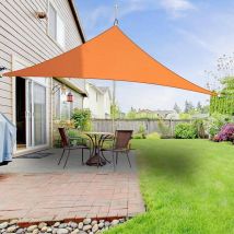 Green Bay - Greenbay Sun Shade Sail Garden Patio Party Sunscreen Awning Canopy 98% uv Block Triangle Orange 2x2x2m