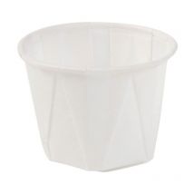 250 ciotole piccole per salse, finger food, marmellata, mini porzioni da 30 ml, rotonde, bianche, per feste, con rivestimento biologico, 100%