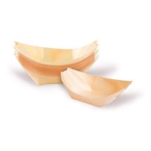 Greenbox Ciotole In Legno Di Pino, Stoviglie Biologiche Usa E Getta, Sostenibili E Compostabili, Ciotole Per Snack Per Food Currywurst Patatine Sushi,