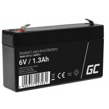 Green Cell - Batterie ups AGM13 Acide de plomb scellé (vrla) 6 v 1,3 Ah