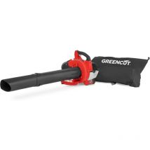 Green Cut - Aspirateur Souffleur moteur à essence 2 temps 26cc 1cv, vitesse de l'air225km/h, 2 en 1, sucer et souffler - Greencut EBV260X