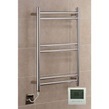 Tirana Stainless Steel Electric Towel Rail 600 x 800mm With Controller