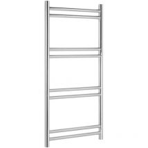 Greenedhouse Tirana Electric Stainless Steel Towel Rail 600x1000mm Towel Warmer Mirror Polished Finish