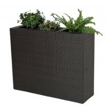 Greengarden 12579 Rattan Pflanzkübel, Pflanztrog, Raumteiler 72 X 27,5 X 52 Cm"-"164267705