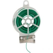 Greengers - liens de jardinage pour ligatures, rouleau de lien plastique armé 30M, dévidoir + coup fil intégré - facile à nouer,