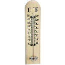 Greengers - thermomètres, thermomètre extérieur bois - compatible extérieur intérieur en bois naturel - amplitude -25° à +50°C