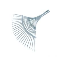 Greenmill - Rastrillo metálico GR6503, sin mango, galvanizado, herramienta de jardinería para césped y suelos, ideal para airear y nivelar terrenos.