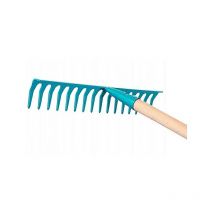 Greenmill - Herramienta de jardinería GR9216, para recolección y nivelación, 16 dientes metálicos, resistente, ligera y ergonómica