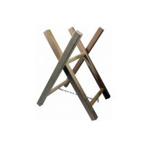 Chevalet de tronçonnage en bois - 2 tréteaux
