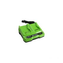 Greenworks - Tools Chargeur universel de batterie à double fente G24X2UC2 de (sortie Li-Ion 24 v 48W adaptée à toutes les batteries de la série 24 v