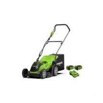 Cortacésped de empuje 35cm 40V GREENWORKS - 2 Baterías 2,0Ah - Cargador - G40LM35K2X