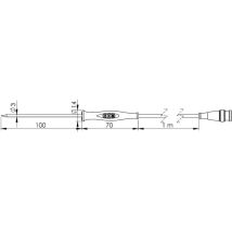 GF1T-E3-AA-BNC Sonda a penetrazione -70 fino a +250 °c Sensore tipo Pt1000 - Greisinger