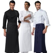 Grembiule cuoco Siggi Trento in cotone - - Bianco