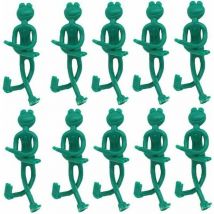 Lucky-88 - Grenouille de Jardin Cravate Arbre Liens décoratifs Grenouille Style Bendable Ties Jardin pour Les Plantes de Soutien Fournitures