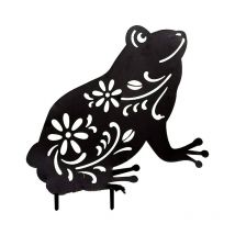 Grenouille jardin plug - in, matériel acrylique, jardin extérieur jardin pelouse décoration plug - in, jardin balancelle