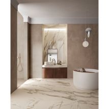 Stone By Stone - Grès cérame - boutique - Calacatta Oro - 30x60 - Poli - (1,26 m²)
