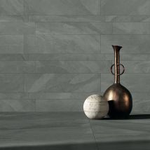 Grès cérame - BRAZILIAN SLATE - Elephant Grey - 80x80 - Naturelle - (1,28 m²)