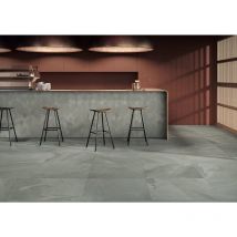 Stone By Stone - Grès cérame - brazilian slate - Silk Grey - 60x120 - Naturelle - (1,44 m²)