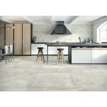 Stone By Stone - Grès cérame - debris - Flint - Talc - 120x120 - Naturelle - (1,44 m²)
