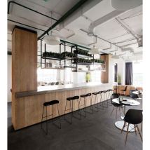Stone By Stone - Grès cérame - mustang slate - black - 45x90 Rectifié - (0,787 m²)