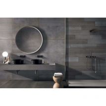 Grès cérame - oxide - Steel - 80x80 - Naturelle - (1,28 m²)