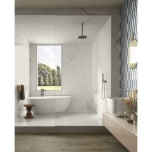 Stone By Stone - Grès cérame - premiere - Onice Bianco - 60x60 - Poli - (1,44 m²)