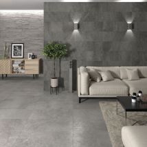 Stone By Stone - Grès cérame - urban stone - anthracite - 30x60 - Anti dérapant - (1,26 m²)