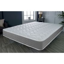 Starlight Beds - Grey Memory Foam Hybrid Sprung Open Coil Mattress, 5ft King Size