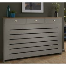 Vale Designs - Galiflo Grey Radiator Cover with Storage Drawer 1500 x 955mm Large