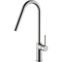 Mice Collection - Mice - Robinet de cuisine monocommande - Robinet d'évier - Robinet de cuisine élégant nickel brossé