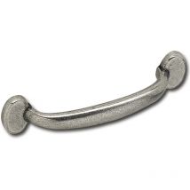 Siro - Griff Omana (möbelgriff) Breite 129 Mm Küchengriff Zinkdruckguss Altsilber
