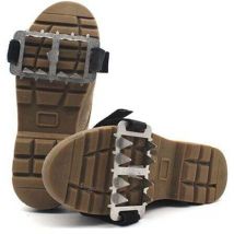 Crampons Antidérapant sur Chaussures/Bottes 10 Clous à Neige Grips Crampons Crampons Pointes - Protection antiglisse- Unisexe