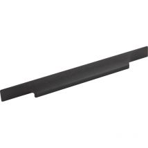 Furnipart Designer Griffleiste Primo LA 2x 84,5mm - Schrankgriff Breite 289, Aluminium schwarz matt gebürstet