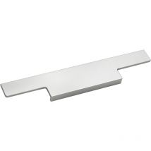 Furnipart - Griffleiste Trim 395mm - Griff flach zum Einnuten, Aluminium natur eloxiert