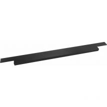 Furnipart Griffleiste Trim 995mm - Griff flach zum Einnuten, Aluminium schwarz matt
