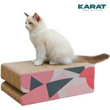 Griffoir en carton pour chats Meuble griffoir en carton de qualité Sarabi