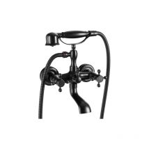 Grifo bañera bimando retro, Negro