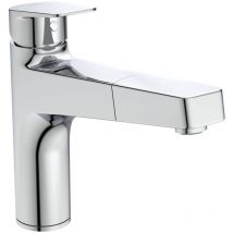 Ideal Standard - Grifo de cocina Blue Start caño alto extraíble + Microfibra
