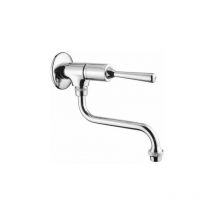 Grifo para lavabo de pared temporizado con palanca antidesatornillado Idral Classic 08016A Cromo