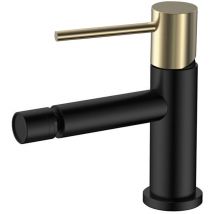 Kibath - Grifo de Bidet monomando zuñi acabado negro oro mate fabricado en latón