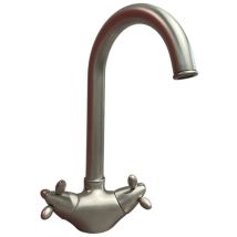 Paini France Robinetterie - Grifo de cocina bimando cromo satinado - Paini Trixi 75CN572